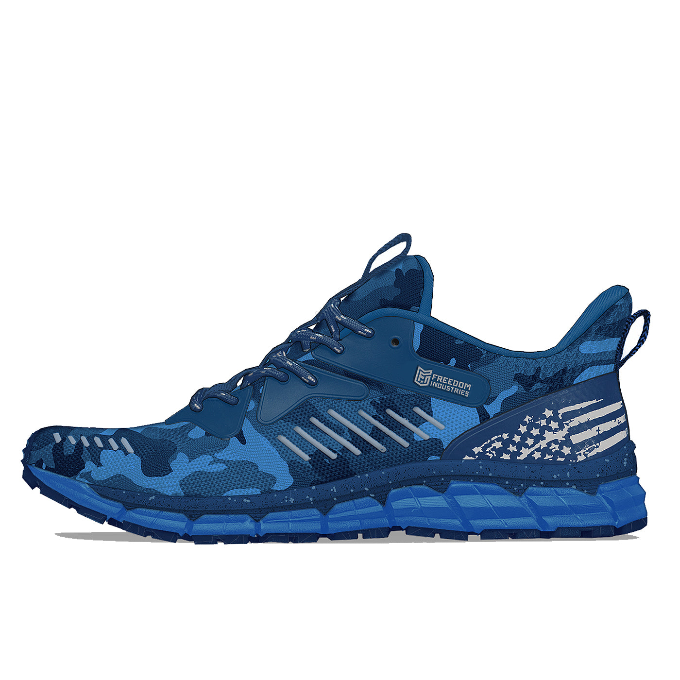 Nike blue fashion camo shoes