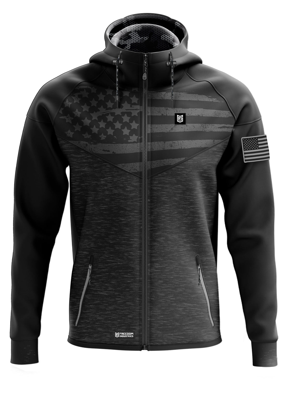 V6 TECH ZIP HOODIE JACKET™ | STAR SPANGLED- COMING SOON (4006511050824)